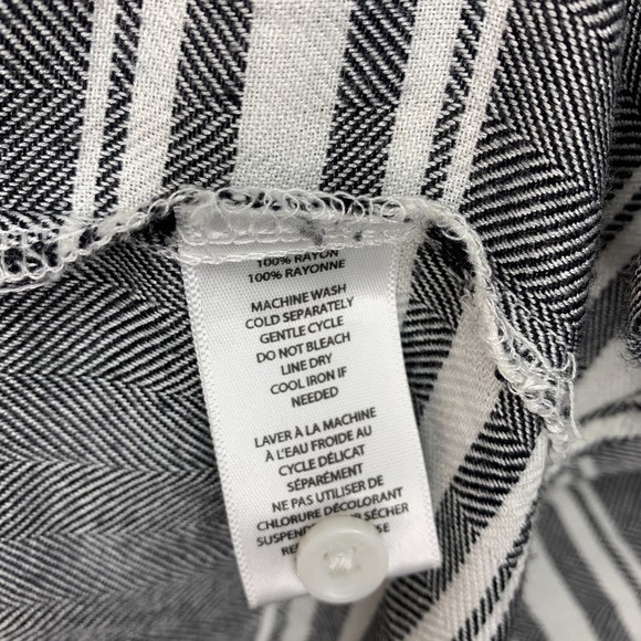 beachlunchlounge collection short sleeve button down shirt size medium - Picture 6 of 6